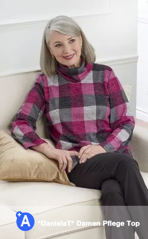 adaptiver Pflege Pullover - barrierefrei kleiden